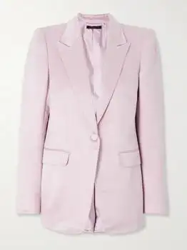 Tom Ford | Cotton And Silk-blend Duchesse-satin Blazer - Baby pink - IT36