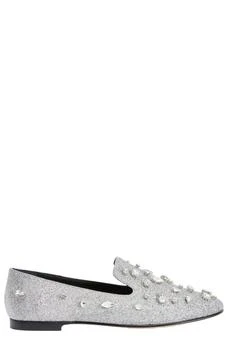 Giuseppe Zanotti | Giuseppe Zanotti Dalila Rhinestone Flat Shoes