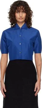 Jil Sander | Blue Technical Faille Shirt
