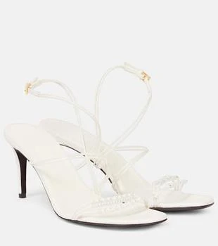 Khaite | Loop 75 embellished leather sandals