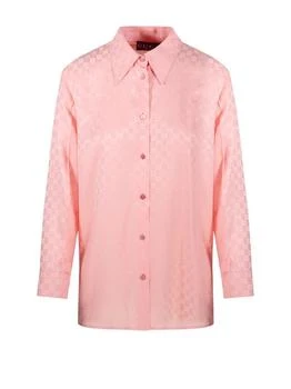 Gucci | Gucci Monogrammed Long-Sleeve Shirt