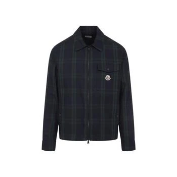 Moncler | Moncler Checked Detailed Zip-Up Shirt
