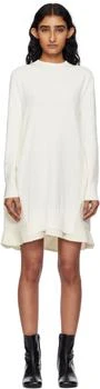 Sacai | Off-White Suiting Mix Knit Minidress