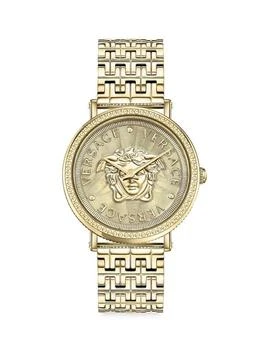 Versace | V-Dollar Goldplated Stainless Steel Medusa-Icon Watch/37MM