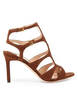 Tom Ford | 85MM Suede Caged Stiletto Sandals