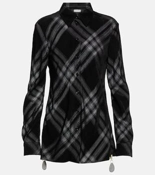 Burberry | Burberry Check velvet shirt