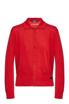 Versace | Versace Logo-Patch Polo Cardigan