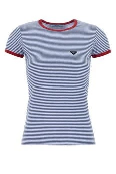 Prada | Prada Crewneck Striped T-Shirt