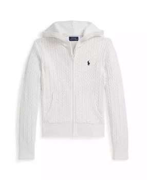 Big Girls Mini-Cable Full-Zip Hoodie