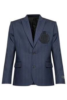 Balmain | Balmain Single Breasted Striped Blazer