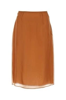 Prada | Prada Straight Hem A-Line Midi Skirt