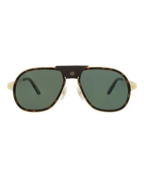 Cartier Aviator-Frame Acetate Sunglasses