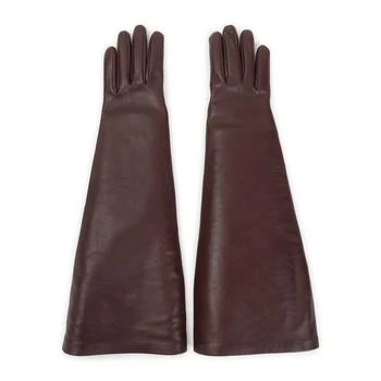 Saint Laurent Logo Embossed Gloves