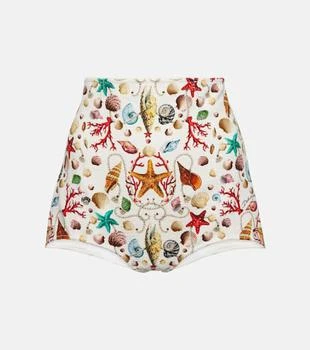 Dolce 
Gabbana | Capri printed high-rise shorts