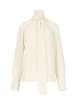 Givenchy | Givenchy 4G Motif Tie Neck Blouse