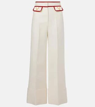 Valentino | Crêpe Couture wide-leg pants