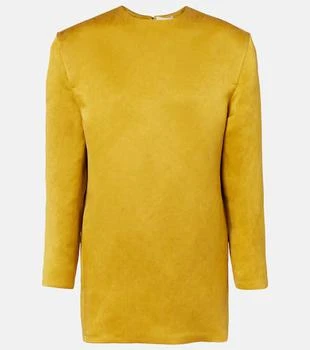 Yves Saint Laurent | Silk satin minidress