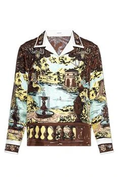 Versace | Versace Pattern-Printed Twill Slim Shirt