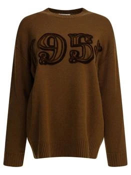 Max Mara | Max Mara Contrast Logo Knitted Sweater