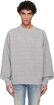 AMIRI | Gray MA Quad Oversized Crew Sweatshirt