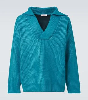 Valentino | Ribbed-knit silk-blend sweater