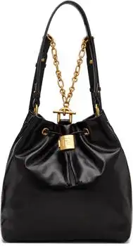 Balmain | Black Pulse Calfskin Leather Backpack