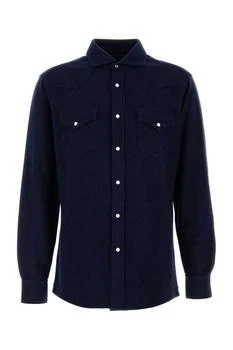 Brunello Cucinelli | Brunello Cucinelli Patch Chest Pocket Western Shirt
