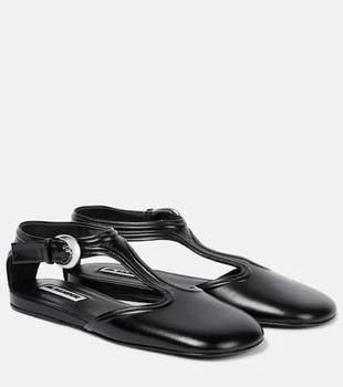 Jil Sander | Leather Mary Jane flats