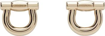 Salvatore Ferragamo Gold Gancio Cuff Links