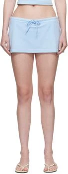 Blue Dani Terry Mini Skort