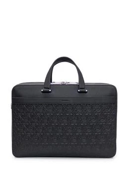 Salvatore Ferragamo | Ferragamo Gancini Embossed Briefcase