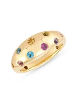 Saks Fifth Avenue | 14K Yellow Gold & Multicolor Stone Dome Ring