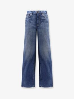 Chloé | Jeans with leather logo tag