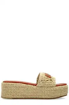 Versace | Versace Platform Open-Toe Slides