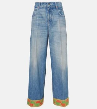 Valentino | High-rise wide-leg jeans