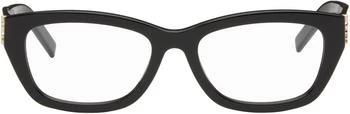 Yves Saint Laurent | Black SL M153 Medium Monogram Hinge Glasses