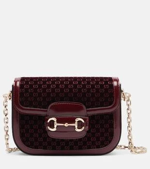 Gucci | Gucci Horsebit 1955 Small velvet shoulder bag