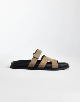 Steve Madden Steve Madden Manu sandals with straps in taupe suede