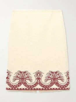 ETRO | 刺绣羊毛花呢半身裙  - IT38