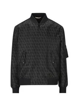 Valentino | Valentino Toile Iconographe Zip-Up Bomber Jacket