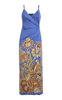 ETRO | Etro Gathered Jersey Midi Dress - Moda Operandi