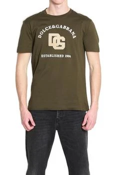 Dolce & Gabbana | Dolce & Gabbana Logo Detailed Crewneck T-Shirt