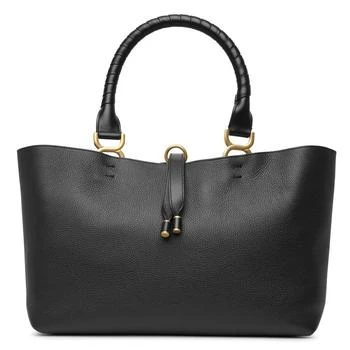 Chloé | Marcie Leather Tote Bag in Black
