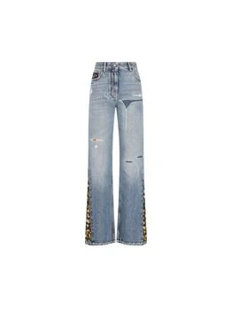 Valentino | Valentino Floral Panelled Flared Jeans