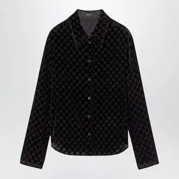 Gucci | GG stretch dévoré velvet shirt