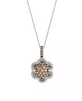 Le Vian | Chocolate Diamond (0.79 ct. t.w.) and Vanilla Diamond (0.23 ct. t.w.) Pendant Necklace in 14k Vanilla Gold