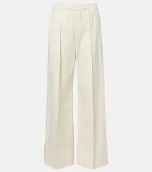 Jil Sander | Pleated cotton wide-leg pants