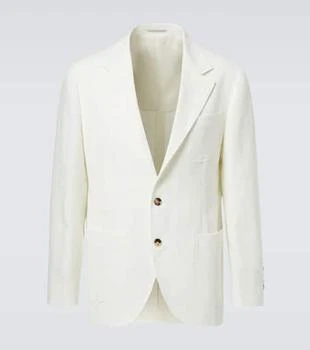 Brunello Cucinelli | Single-breasted linen blazer