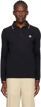 Moncler | Navy Long Sleeve Polo