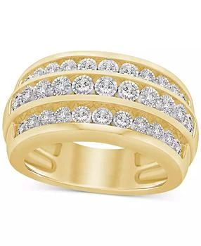 Macy's | Diamond Triple Row Band (3/4 ct. t.w.) in 14k Gold